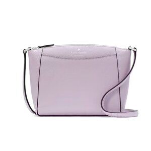 New Kate Spade Monica Pebbled Leather Crossbody Violet Mist